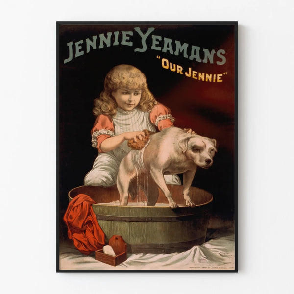 Vintage poster Our Jennie by Jennie Yeamans - Children's and animal wall decoration