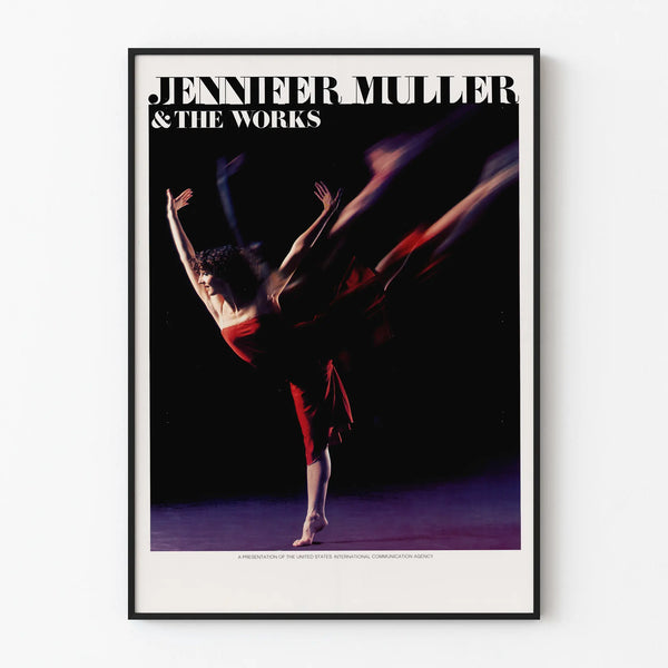 Contemporary dance poster Jennifer Muller & The Works