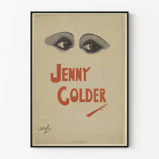 Vintage Jenny Golder Poster with Intense Gaze