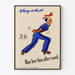 Vintage Poster Jenny on the Job on Roller Skates