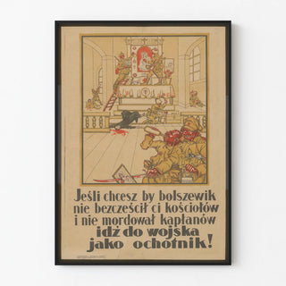 Polish Military Propaganda Vintage Poster