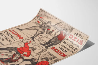 Polish Military Propaganda Poster – Visual Patriotic Message