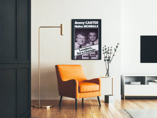 Vintage Political Poster Jimmy Carter and Walter Mondale