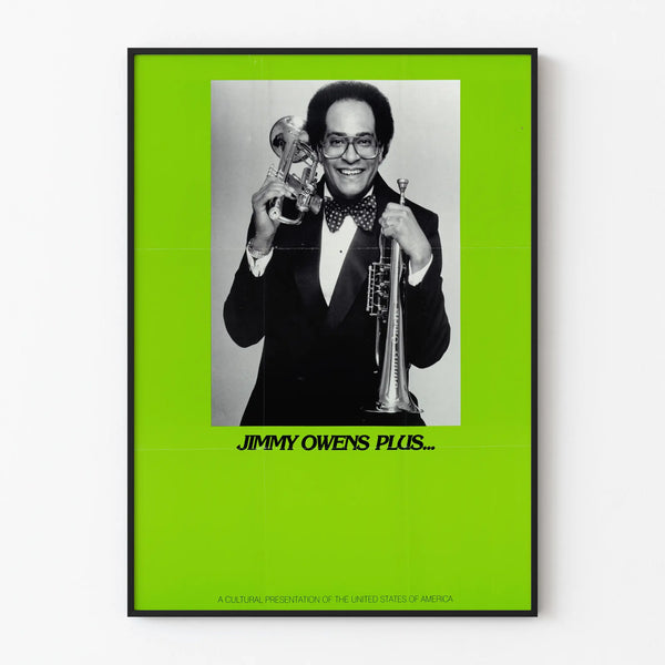 Vintage jazz poster Jimmy Owens Plus retro wall decoration