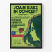 Joan Baez Concert Poster - Support for Human Rights in Chile
