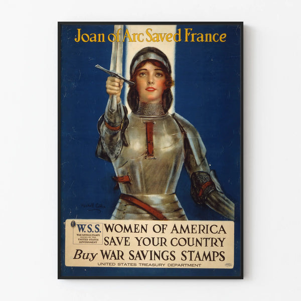 Vintage Joan of Arc poster for committed wall decoration