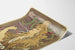 Decorative Art Nouveau poster with stylized woman and golden motifs