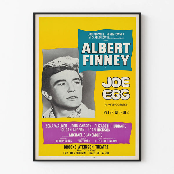 Vintage theater poster Joe Egg - Retro wall decoration