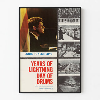 Vintage Poster John F. Kennedy Years of Lightning Day of Drums