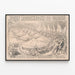 John Robinson Circus Poster - 75th Anniversary of the Oldest Circus and Menagerie — framed artwork on a wall