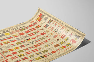 Vintage poster of national emblems by Johnson — artwork view