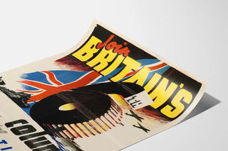 Vintage patriotic poster « Join Britain’s Column »