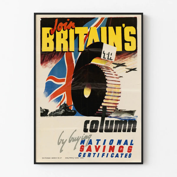 Vintage patriotic poster « Join Britain’s Column »