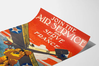 Vintage military poster Air Service France 1917