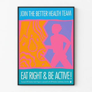 Motivational Poster for Health and Well-being - Eat Healthy and Stay Active