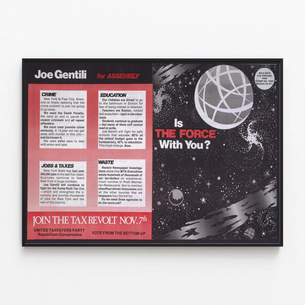 Join The Tax Revolt Political Campaign Poster - Vintage Wall Decoration — framed artwork on a wall