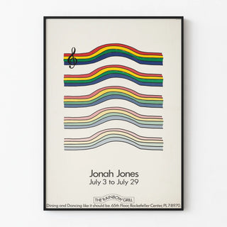 Vintage poster of Jonah Jones at the Rainbow Grill Rockefeller Center