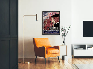 Vintage poster Jonas Lie - Norwegian novelist collection