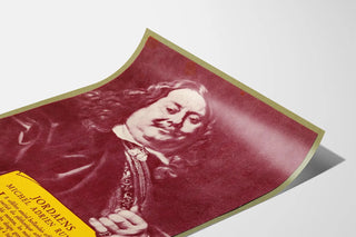 Vintage poster of Michel Adrien Ruyter portrait by Jordaens