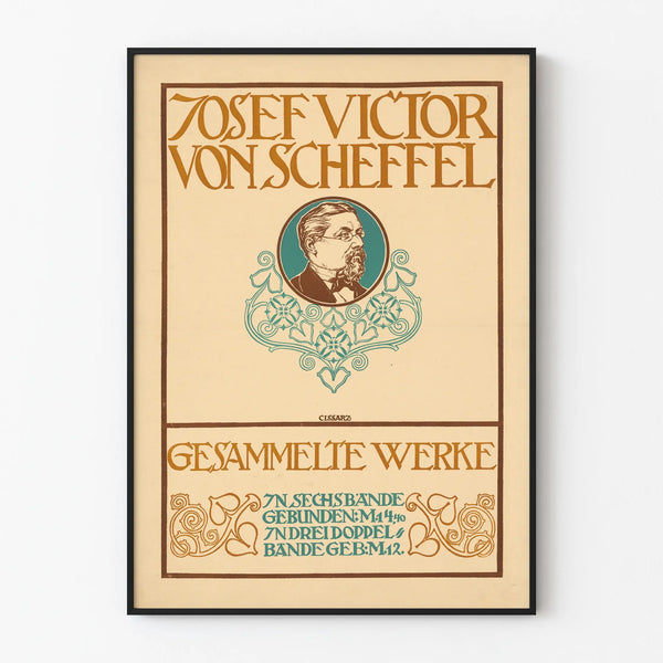 Vintage poster of Josef Victor von Scheffel Complete Works