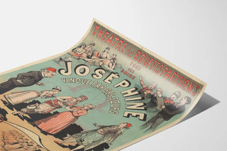 Vintage poster of Joséphine theater sold by her sisters - Operetta