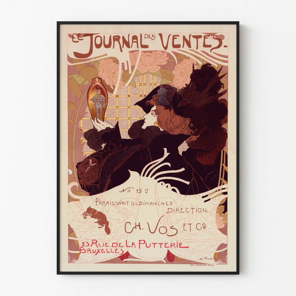 Vintage Poster Le Journal des Ventes Wall Decoration
