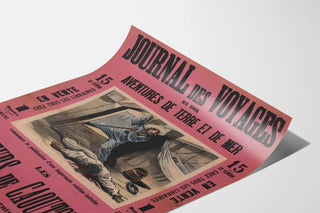 Vintage Poster Journal of Travels - The Rubber Hunters
