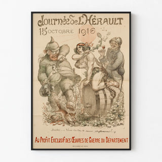 Vintage Poster of the Hérault Day 1916 – War Works