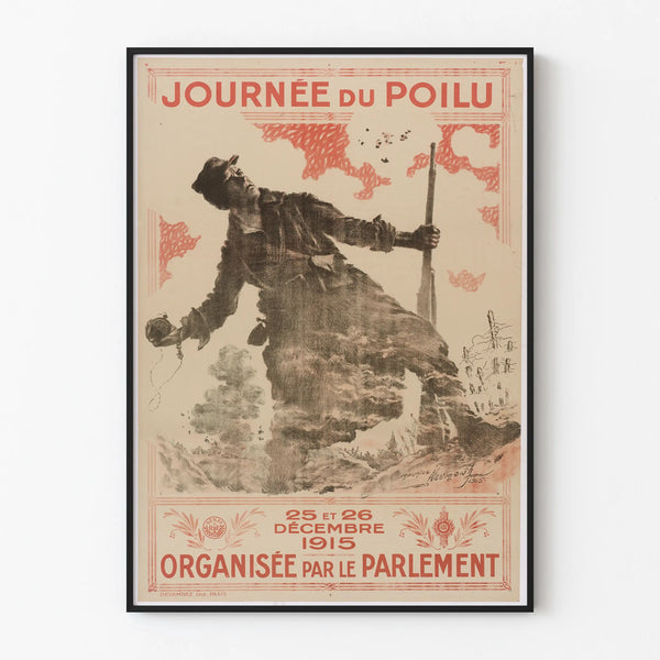 Poster for the Poilu Day 1915 - Historical Wall Decoration