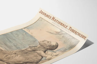 Vintage poster for the National Day of Former Military Tuberculosis Patients