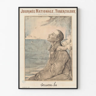 Vintage poster for the National Day of Former Military Tuberculosis Patients