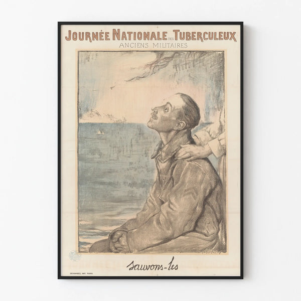Vintage poster for the National Day of Former Military Tuberculosis Patients