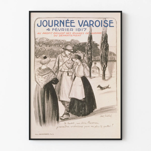 Vintage Poster of the Varoise Day 1917 - Historical Wall Decoration