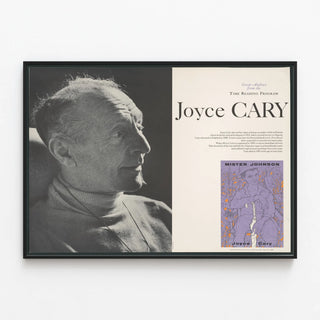 Joyce Cary Poster - Great Authors from the Reading Program of the Era — framed artwork on a wall