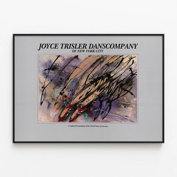 Artistic Poster Joyce Trisler Dance Company New York City — framed artwork on a wall