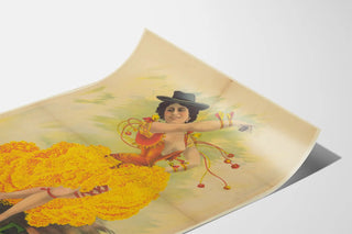 Vintage Poster of Juanita de Frezia, Spanish Dancer
