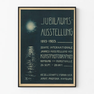 Vintage Poster for the International Photography Exhibition Hamburg 1903