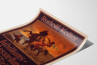 Vintage poster Rudolf Koller Anniversary Exhibition Zurich 1898
