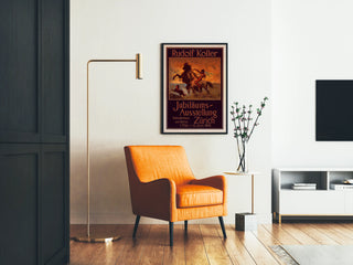 Vintage poster Rudolf Koller Anniversary Exhibition Zurich 1898