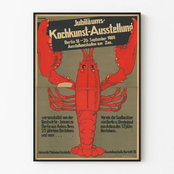 Vintage Poster for the Culinary Exhibition Berlin 1909