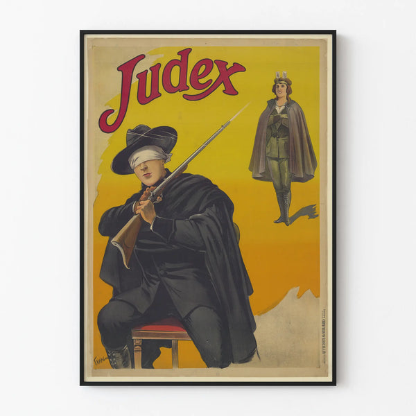 Vintage Judex poster dramatic wall decoration