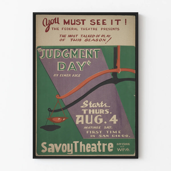 Vintage Theater Poster « Judgment Day »