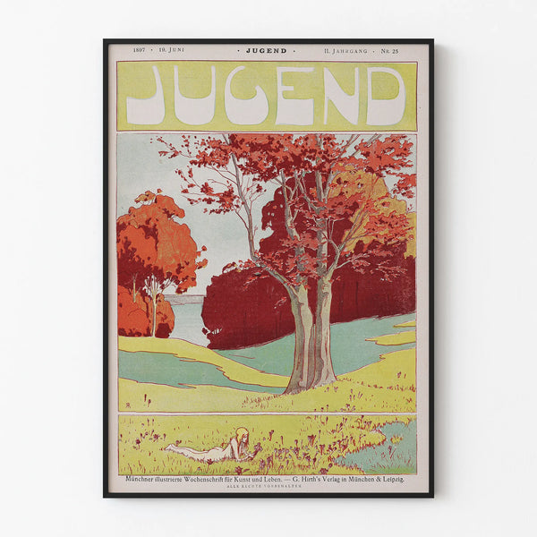 Jugend Poster 1897 - Vintage Art Nouveau Wall Decoration