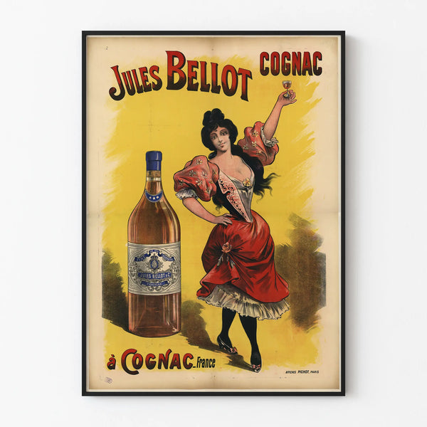 Vintage Jules Bellot Cognac Advertising Poster