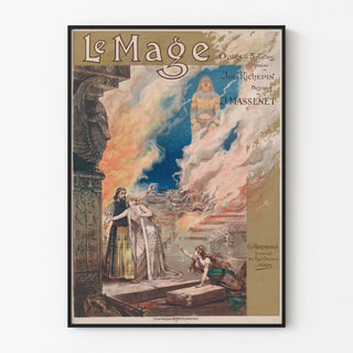 Vintage poster of the opera The Mage by Jules Massenet