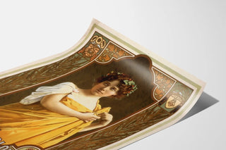Vintage poster of Julia Marlowe in Art Nouveau style