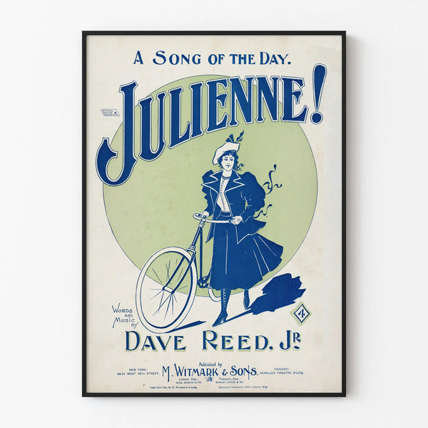 Vintage Poster Julienne! Song of the Day by Dave Reed Jr