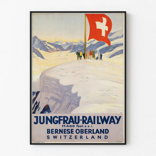 Wall Poster Jungfrau Railway Bernese Oberland Switzerland