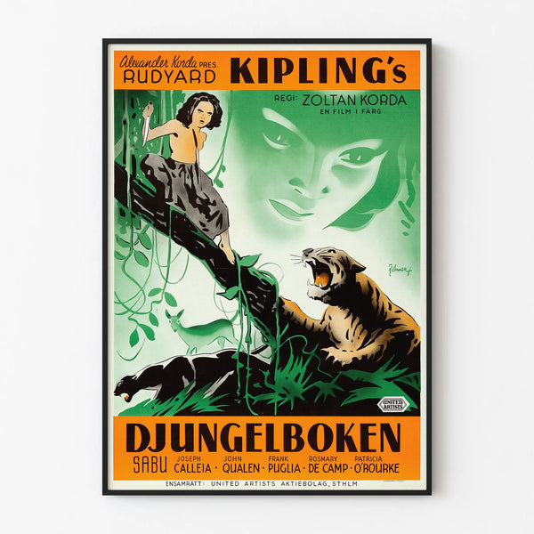 Vintage Poster The Jungle Book - Retro Cinema Wall Decoration