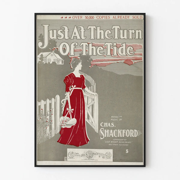 Vintage Poster Just At The Turn Of The Tide - Retro Wall Decoration